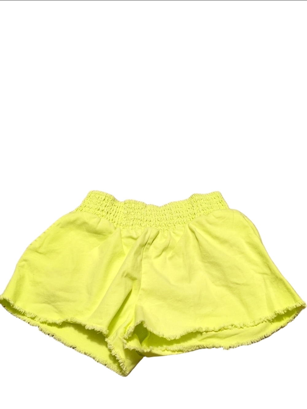 Wild Fable Yellow Stretch Waistband Fringe Shorts Size Medium